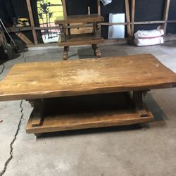 Vintage Coffee Table & End Table Set