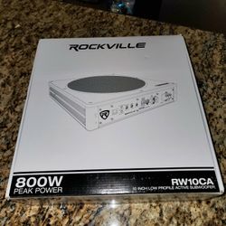 ROCKVILLE RW10CA 10" Slim Low Profile Active Subwoofer