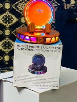 RGB LED Car Dashboard Phone Holder Bracket