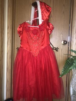Girls Holiday Red Dress Set 