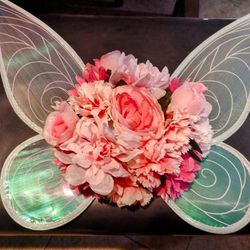 New Beautiful Pink/White  Silk Flower Fairy Funeral Church Easter Spring Wedding Cemetery Casket Arrangements