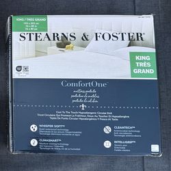 Stearns & Foster King Mattress Protector Waterproof Cooling NEW