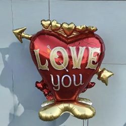 40 Inch Heart Shaped Balloon Cartoon Valentine’s Day Balloon Decor