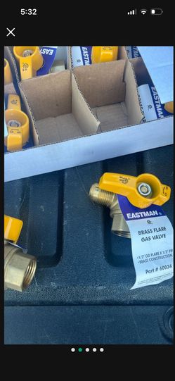 Brass Angle Gas Ball Valve $10 Each