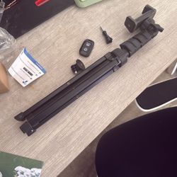 Tripod With Bluetooth Remote Selfie Stick