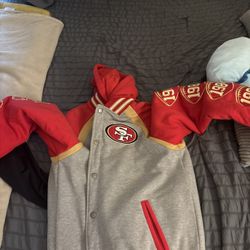 49ers Jacket Size Medium  READ BELOW PLEASE