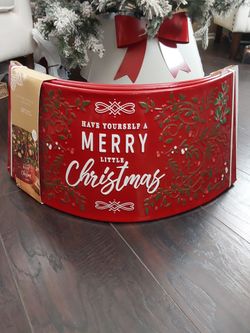 Evergreen Grove Metal Christmas Tree Collar new
