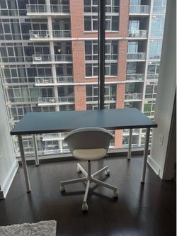 IKEA desk and chair