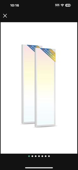 1x4FT LED Flat Panel Troffer Light, 24W/30W/40W 4980LM Dimmable, 5CCT 3000K/3800K/4500K/5200K/6000K, Edge-Lit Ceiling Light Fixture for Kitchen, Built