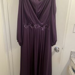Originally $89 Ever Pretty Deep Purple Dress Size 18