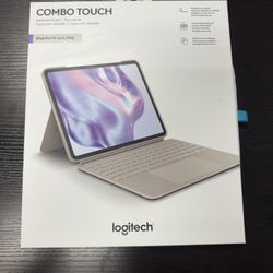 Logitech - Combo Touch for iPad Pro 13-inch (Latest Model)(M4 chip) Keyboard Case with Detachable Keyboard and Trackpad - Sand