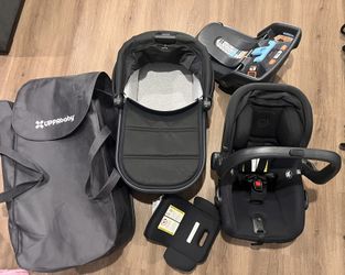 UPPABABY V2 CARSEAT AND BASSINET