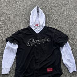 Supreme Baseball Jersey hooded sweatshirt