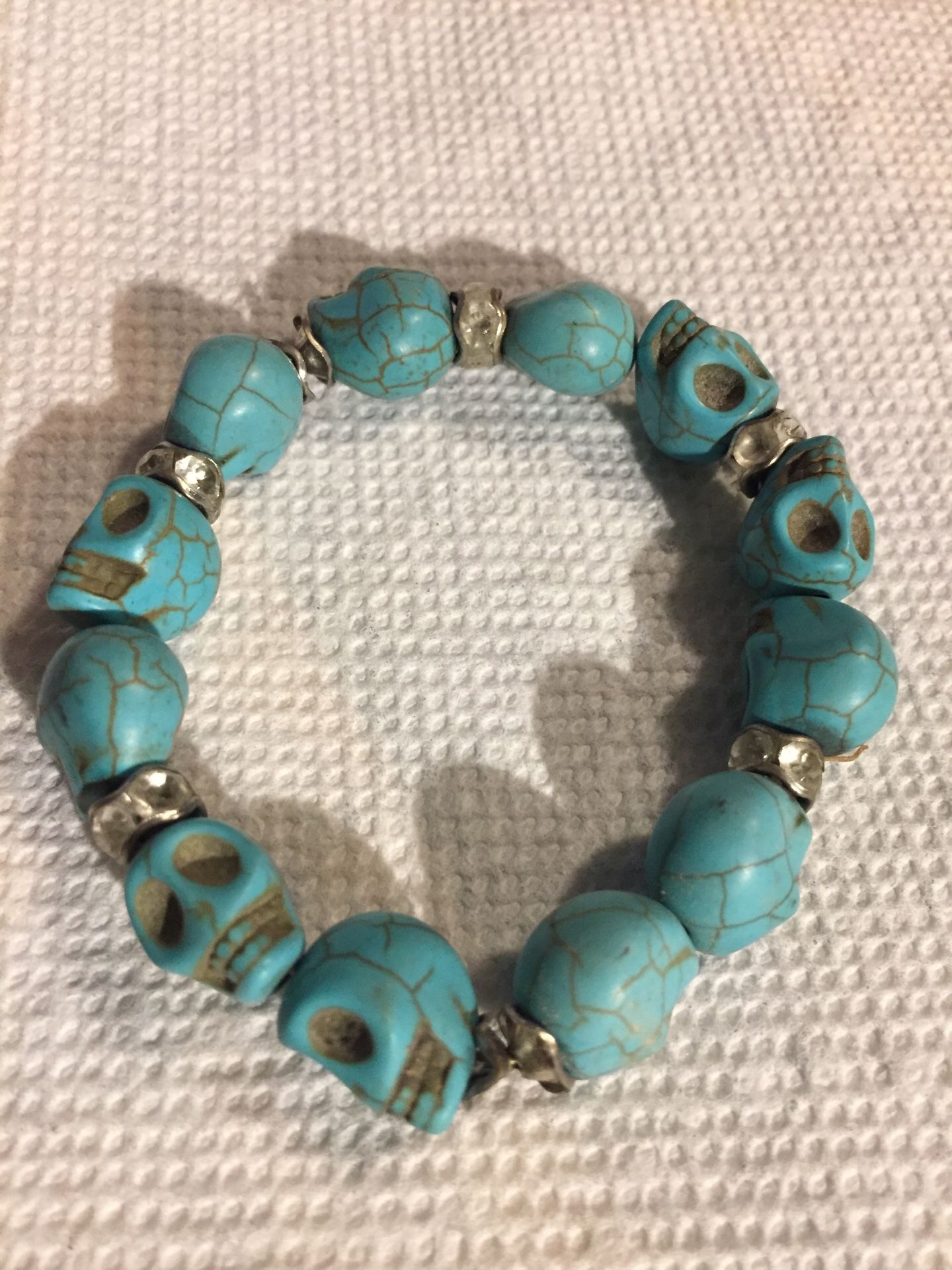 Turquoise and silver bracelet