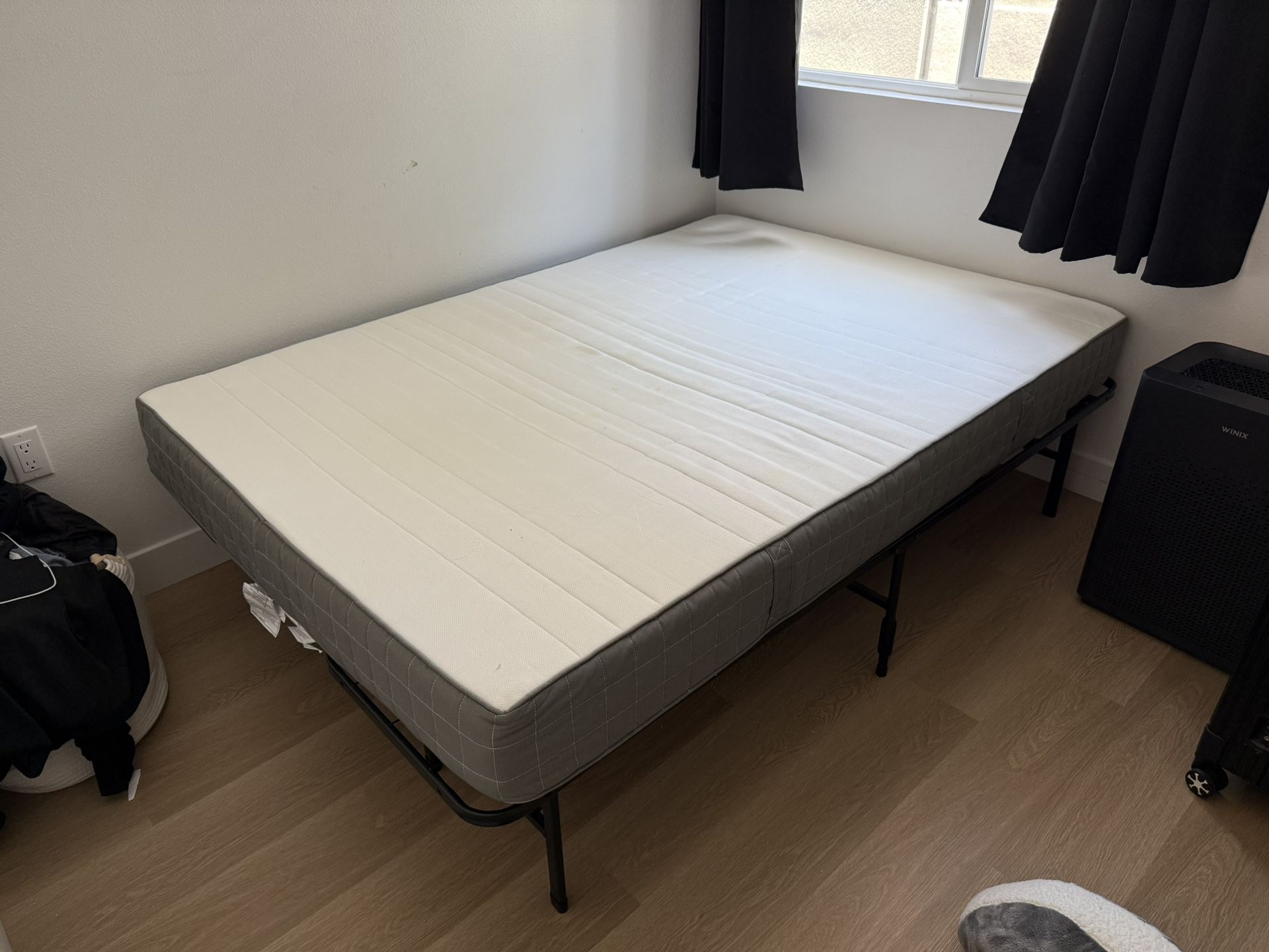 IKEA Full Size Mattress & Bed Frame