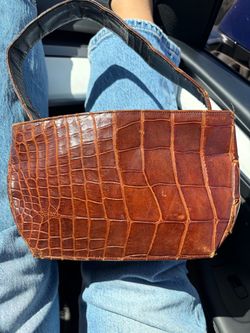 alligator/crocodile vintage bag