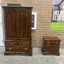 Pennsylvania House Armoire Wardrobe Dresser and nightstand