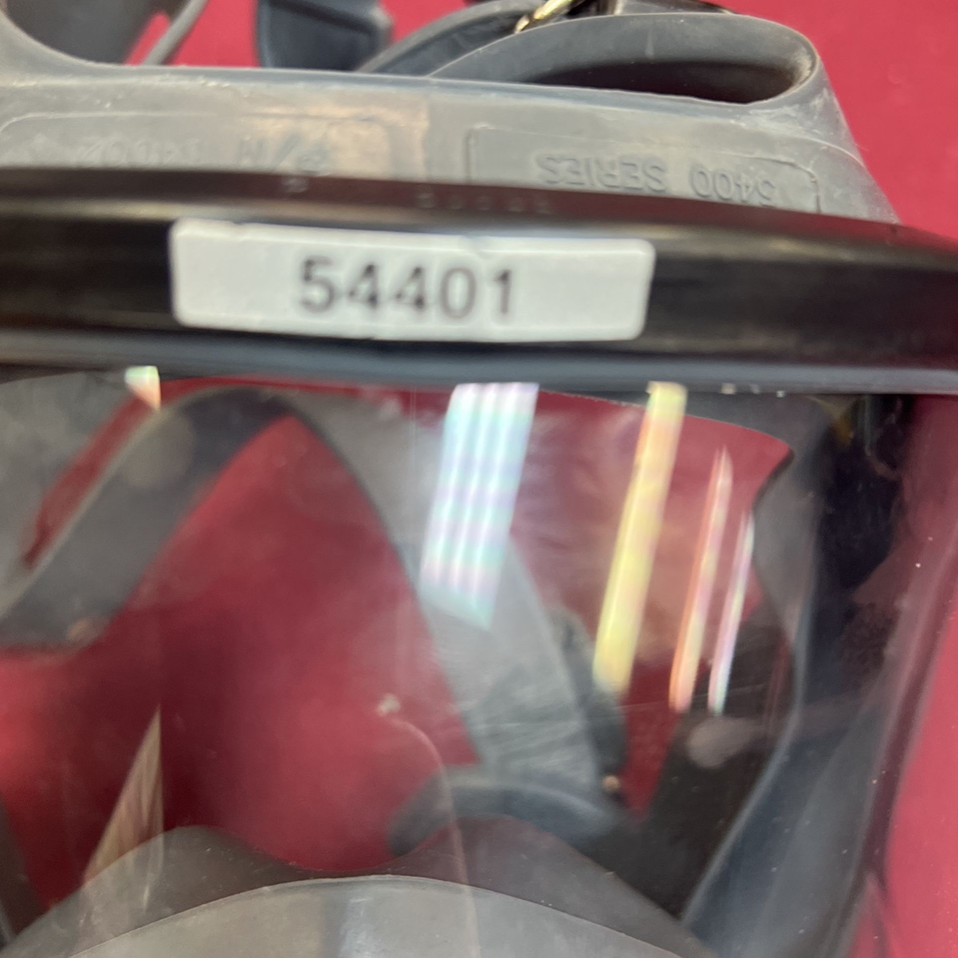 PD-100 Inferno Red Full Face Gas Mask with Mirrored Lenses  54401 Gas Mask