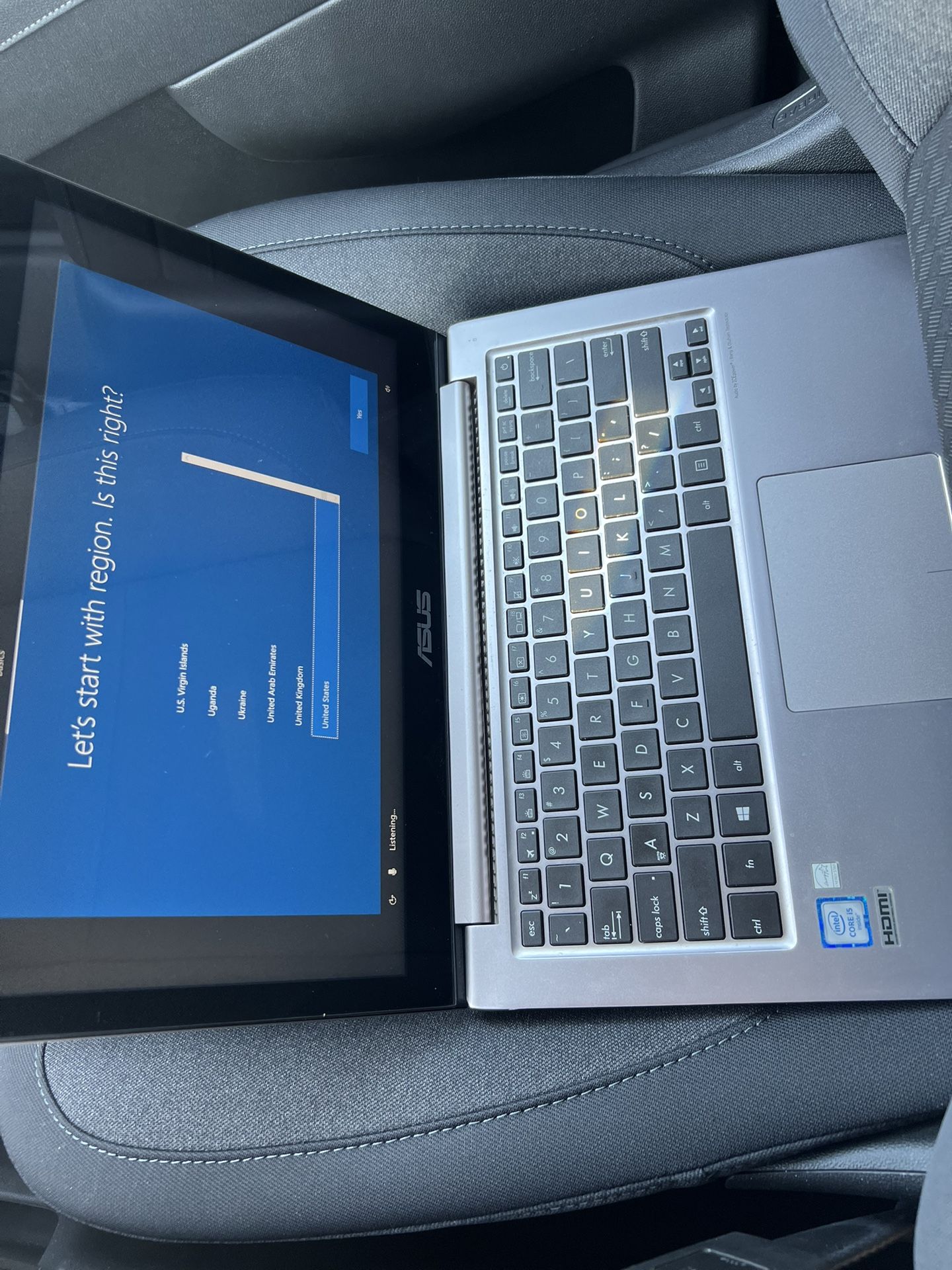 Asus Zenbook i5 8GB RAM/256GB SSD