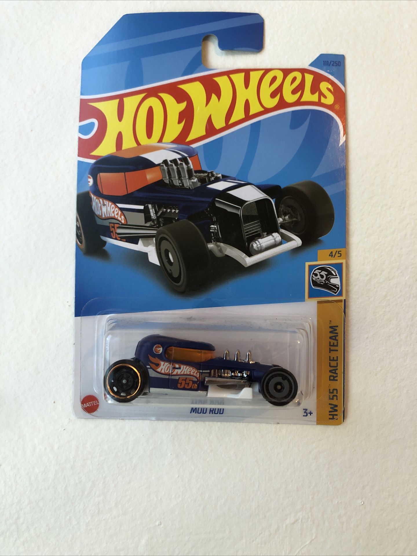 Hot Wheels Mod Rod Treasure Hunt Blue Orange Hw 55 Race Team New