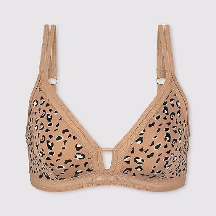 NEW https://offerup.com/redirect/?o=QWxsLllvdQ==.LIVELY Women's Leopard Print Mesh Trim Bralette Size Large L NWT