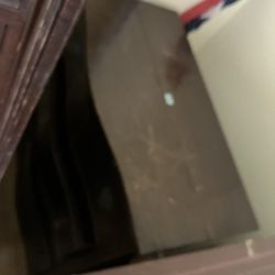 Antique Dresser With Foldaway Vanity 