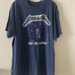 Metallica Modern Ride the Lightning Pre Owned T shirt  Size 2XL