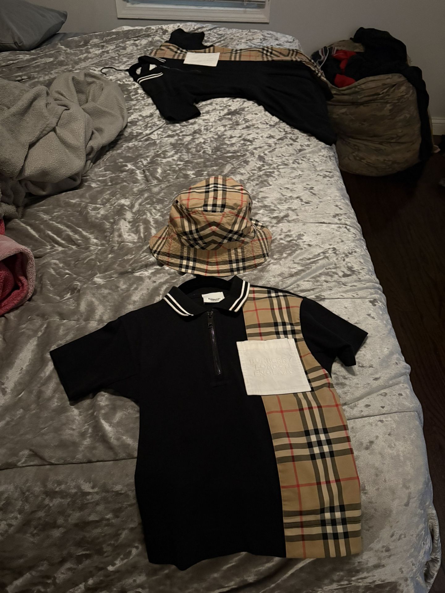 Boys Burberry Shirt & Hat