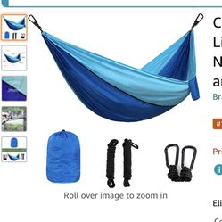 Camping Hammock Lightweight Portable Parachute Nylon Hammock Set for Indoor and Outdoor