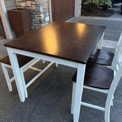 Wood kitchen table