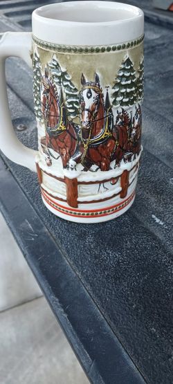 Budweiser Christmas Stein