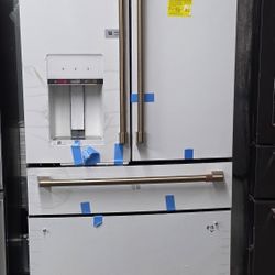 Brand New Ge Cafeatte White 4 Door Refrigerator In Box