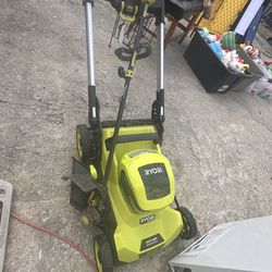 Maquina de Cesped De Batería 