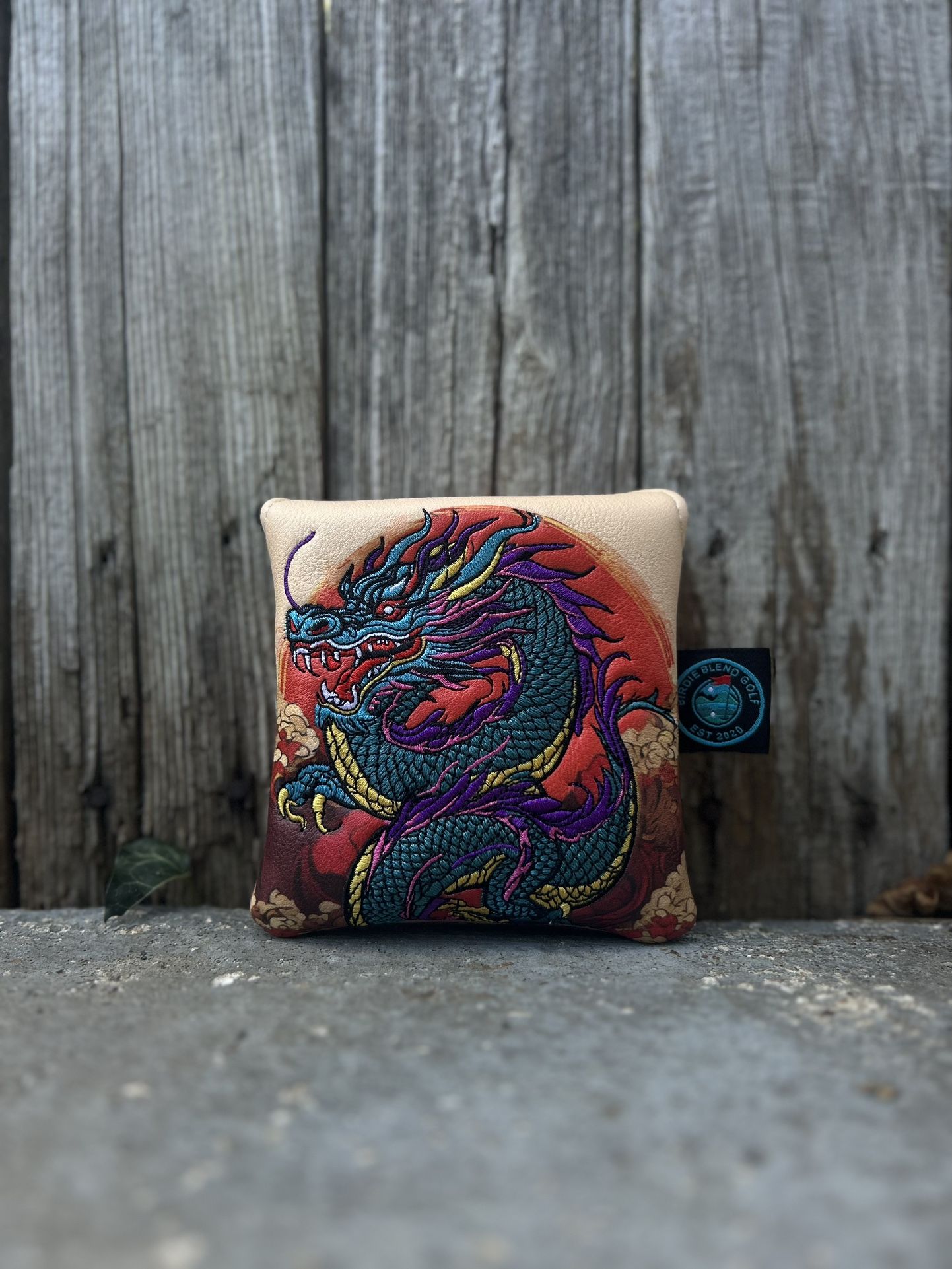 Chinese New Year Dragon Golf Mallet Putter Headcover