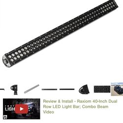 LED Headlight Bar 40” With Mount