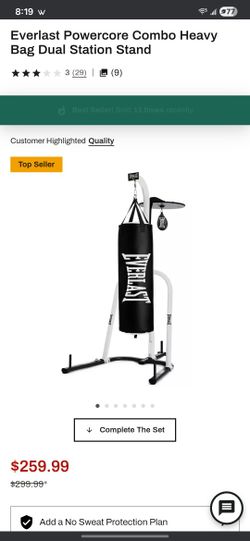 Everlast Boxing Combo Stand With Both Bags 