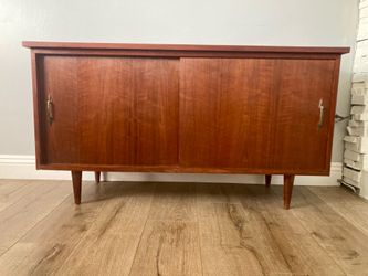 Authentic Midcentury Dark Walnut Credenza/Buffet