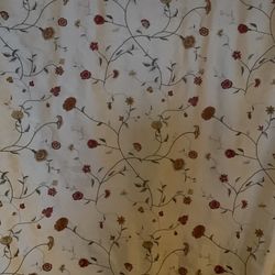 Beautiful Silk Drawstring Luxurious Drapes 