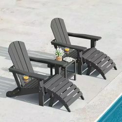 ❤️‍🔥 #1 5-Piece Patio and Reclining Adirondack Chair Set$239
