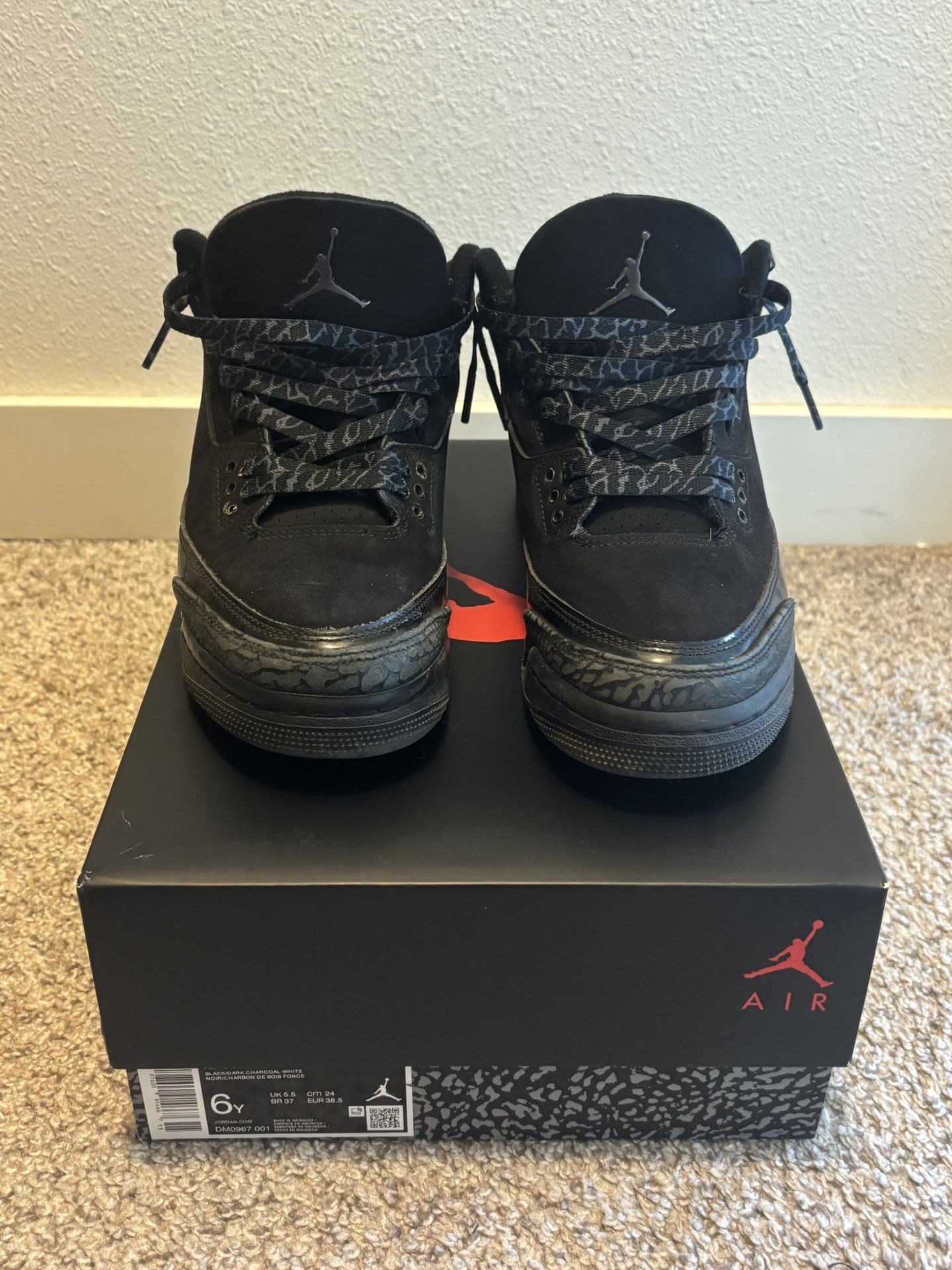 Jordan 3 “black Cat”