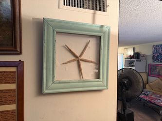 Framed Starfish Wall Art