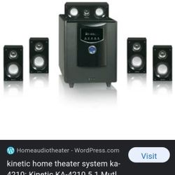 KINETIC SURROUND SOUND SPEAKER SYSTEM 