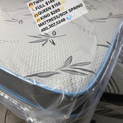 Queen mattress and box spring 😴 all sizes available