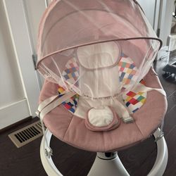 Pink Baby Rocker with Cover