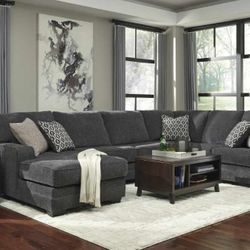 3 piece fabric sectional