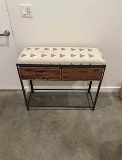 Industrial Style Piece with 2 Drawers
