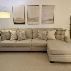 Ashley furniture Luxora 3 piece sofa with chaise