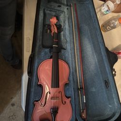 Violin with Case & Bow 