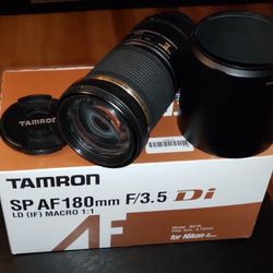 Tamron SP AF 180MM f3.5 Macro lens for NIKON FX 