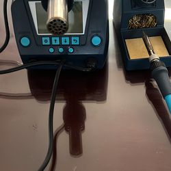 hot air and soldering station
